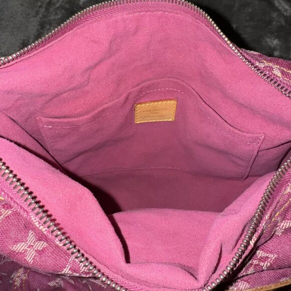 LOUIS VUITTON Fuchsia Pink Monogram Baggy Denim Bag GM  DC# SD0036 - Picture 7 of 14
